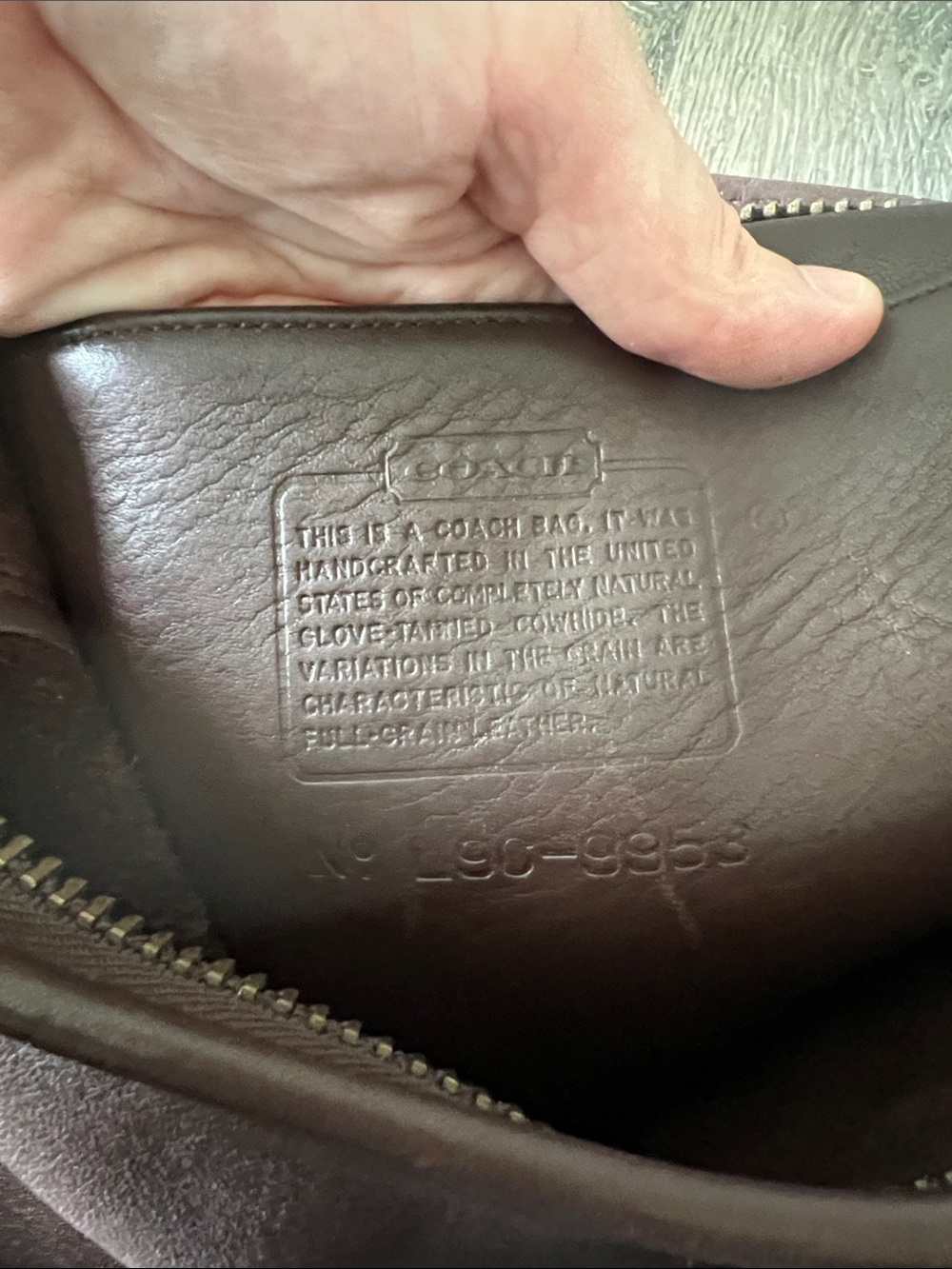 Vintage Coach 9953 Dark Brown Leather Bucket Shoulder Bag USA Glove Tanned - Picture 2 of 9